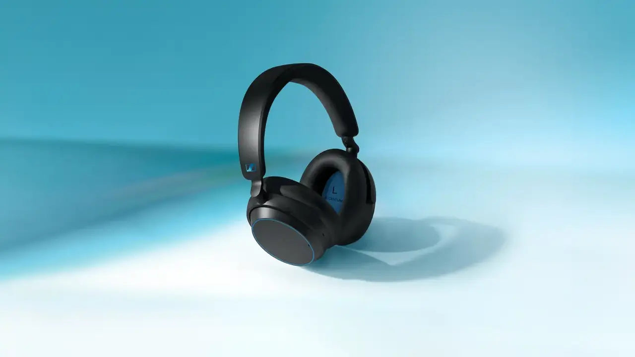 ブルーのACCENTUMワイヤレスデスクトップ